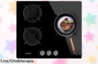 Placa de gas Cecotec Bolero Squad GN 3200S: ¡Ofertón con quemador wok y parrillas resistentes, la oportunidad perfecta para ser el chef de tu casa! Cocina sin límites.