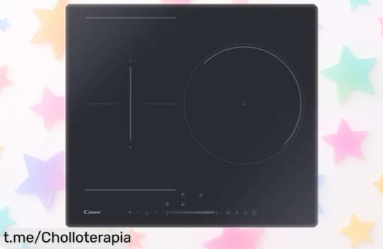 Placa de inducción Candy CTPS63SCTTWIFI con 3 fuegos y zona flexible a precio regalado, cocina rápido y fácil. ¡No te lo pierdas!