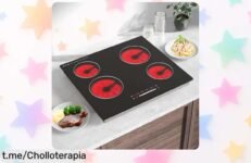 Placa vitrocerámica Nardea de 60 cm con 4 zonas, ahora a un precio increíble para que cocines sin complicaciones y disfrutes cada plato en casa como un verdadero chef.