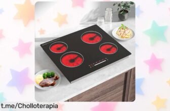 Placa vitrocerámica Nardea de 60 cm con 4 zonas, ahora a un precio increíble para que cocines sin complicaciones y disfrutes cada plato en casa como un verdadero chef.