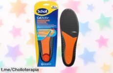 Plantillas Scholl GelActiv Professional que abrazan tus pies con cada paso, ¡precios locos para mantenerte fresco y cómodo todo el día! Aprovecha antes de que se agoten.