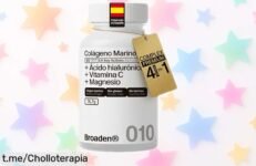 Poderoso colágeno marino COMPLEX con ácido hialurónico y vitamina C a precio tirado. ¡Embellece tu piel, fortalece tus huesos y uñas! Aprovecha esta oferta limitada ya mismo.