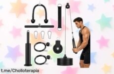 Polea para entrenar brazos LAT y Lift Pulley System, salida a precio loco: ejercita bíceps y tríceps en casa sin excusas, ¡no dejes pasar esta oportunidad única!