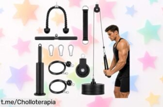 Polea para entrenar brazos LAT y Lift Pulley System, salida a precio loco: ejercita bíceps y tríceps en casa sin excusas, ¡no dejes pasar esta oportunidad única!