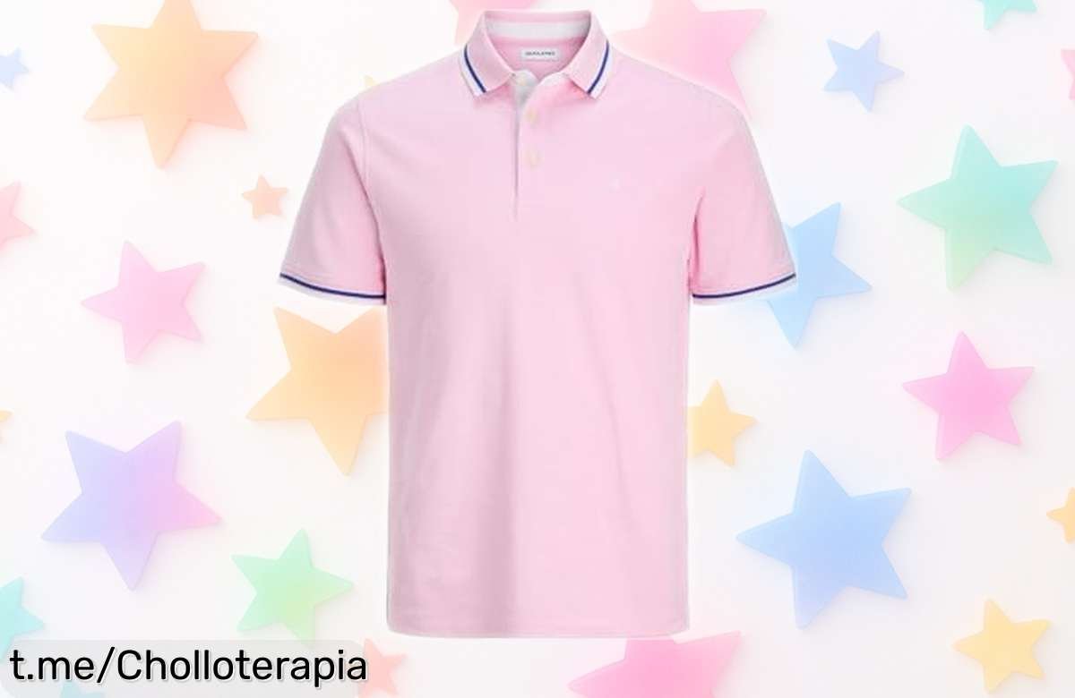 Polo Jack & Jones Jjepaulos con textura suave y estilo único, ¡aprovecha este super chollo que te hará lucir espectacular sin arruinarte!