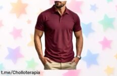 Polo de hombre MAGCOMSEN que se seca al instante y ofrece libertad total en tus movimientos, ¡no te lo pierdas, esta oferta está regaladísima!