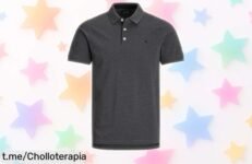 Polo slim fit Jack & Jones en algodón 100% con precio de escándalo, estilo siempre a la moda que hará destacar tu personalidad. ¡No te lo pierdas!