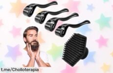 Potencia tu belleza con el rodillo de microneedles Whaleo Dermaroller 0.52mm, ahora a un precio loco: ¡tu piel y barba se lo merecen!