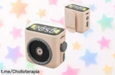 Potente altavoz portátil con clip que engancha donde quieras, sonido claro y batería duradera, un chollo inesperado para animar tus momentos más divertidos sin complicaciones.