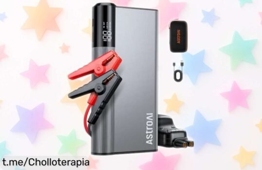 Potente arrancador de batería AstroAI 8000A en aluminio ultrarresistente a precio de risa, ¡un chollazo que no querrás dejar pasar para cualquier emergencia!