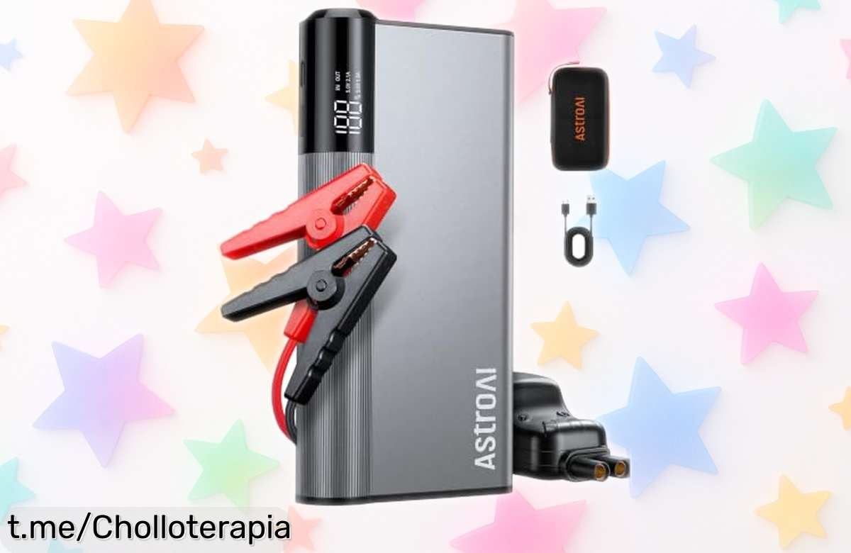 Potente arrancador de batería AstroAI 8000A en aluminio ultrarresistente a precio de risa, ¡un chollazo que no querrás dejar pasar para cualquier emergencia!