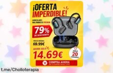 Potente auriculares inalámbricos deportivos Bugani: ruido fuera, agua sin preocupaciones y un precio loco que te hará moverte ya ¡Corre antes de quedarte sin ellos!