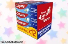 Potente pasta de dientes Colgate con flúor y arginina, ¡pack 12 tubos a precio rebajado! Cuida tu sonrisa como nunca antes en solo 2 semanas. ¡No dejes pasar esta oportunidad!
