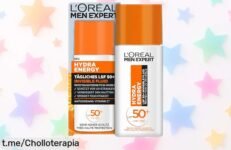 Protector solar facial para hombre L'Oréal Men Expert SPF 50+ con vitamina C y ahora a un precio de escándalo, ¡no te quedes sin el tuyo y cuida tu piel del sol ya!