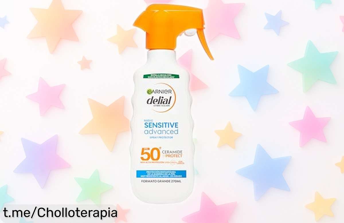 Protege tu piel con la crema solar Garnier Delial Sensitive FPS50+, oferta limitada que hidrata y no engrasa, ¡no te quedes sin ella antes de zambullirte!