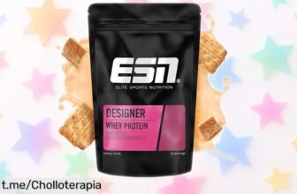 Proteína en polvo ESN Designer Whey sabor cereal de canela, ¡rebajado a un precio alucinante! Dale caña a tus músculos y vuélvete el rey del batido. ¿A qué esperas para disfrutarlo?