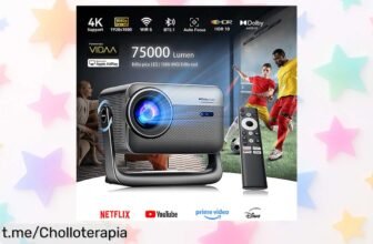 Proyector Blackview PV1000 Max FullHD a un precio loco: calidad para cine en casa o partidas con amigos, ¡no dejes pasar este chollazo y disfruta al máximo!