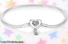 Pulsera de plata de ley 925 con diseño de serpiente compatible con abalorios Pandora Moments, ahora a un precio loco que hace brillar cualquier outfit. ¡Hazla tuya ya!