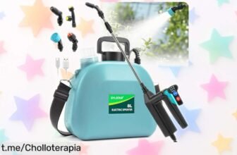 Pulverizador eléctrico Sylstar de 8L con mochila a precio loco, ¡cuida tus plantas como nunca antes y disfruta del riego perfecto! No dejes pasar este chollo único.