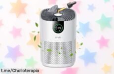 Purificador de aire HEPA que elimina polvo y olores, con aromaterapia: ¡un chollo inesperado para respirar limpio y fresco en casa!