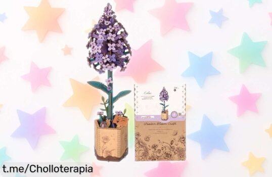 Puzzle 3D de madera Robotime Flor: monta en solo 30 minutos y transforma tu espacio con un chollazo que hará volar tu creatividad. ¡No te quedes sin el tuyo!