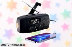 Radio de emergencia portátil iRonsnow con linterna y carga para móvil a un precio regalado, ¡no esperes más para protegerte y sentirte seguro en cualquier situación!