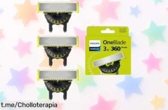 Recambios Philips OneBlade Original: ¡Pack de 3 hojas a precio loco para un afeitado sin complicaciones! Aprovecha este chollo antes de que se agote.