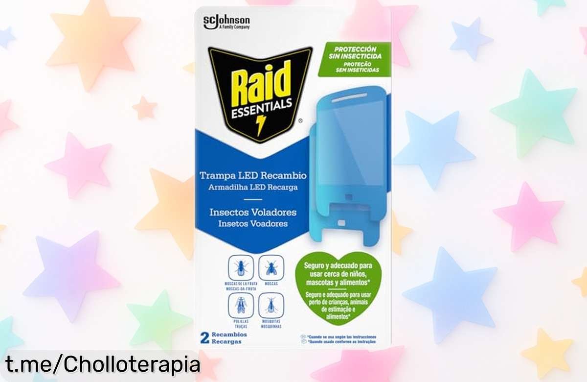Recambios para trampas LED Raid: elimina moscas y bichos voladores sin insecticida, ¡ofertón en paquete doble a un precio increíble que no puedes dejar pasar!