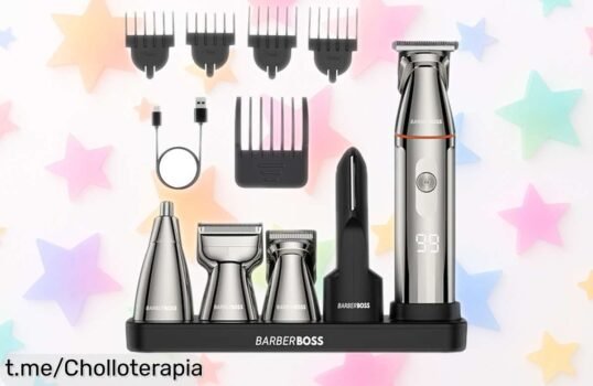 Recortadora 5 en 1 BarberBoss para barba, pelo y nariz a un precio de escándalo: ¡aprovecha ya esta oferta irrepetible y lleva tu estilo al siguiente nivel!