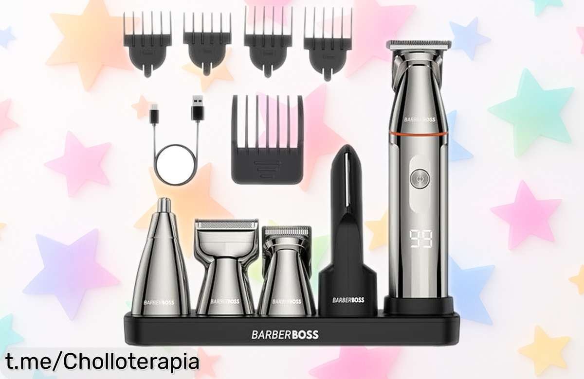 Recortadora 5 en 1 BarberBoss para barba, pelo y nariz a un precio de escándalo: ¡aprovecha ya esta oferta irrepetible y lleva tu estilo al siguiente nivel!