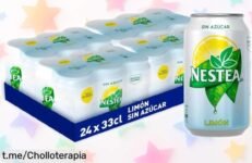 Refrescante té con limón zero Nestea en lata, pack de 24 unidades a precio loco para disfrutar sin azúcar y sentirte increíblemente bien cada día. ¡No te lo pierdas!