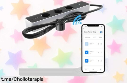 Regleta inteligente Calex con Bluetooth y WiFi para controlar tus enchufes al instante, ¡un ofertón despedazado que te facilita la vida ya!