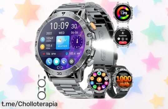 Reloj inteligente SUNKTA para hombre con batería de un mes y llamadas Bluetooth, ¡chollo tremendo que eleva tu estilo al máximo sin complicaciones!
