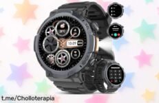Reloj inteligente TIMU de 48 mm con pantalla AMOLED y batería para 27 días, ¡un super chollo que no puedes dejar escapar en tus aventuras al aire libre!