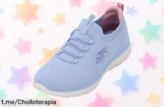 Renueva tu estilo con las increíbles zapatillas de mujer Skechers Summits Top Player: diseño llamativo y amortiguación que cuida tus pasos, ¡no te quedes sin este chollazo!
