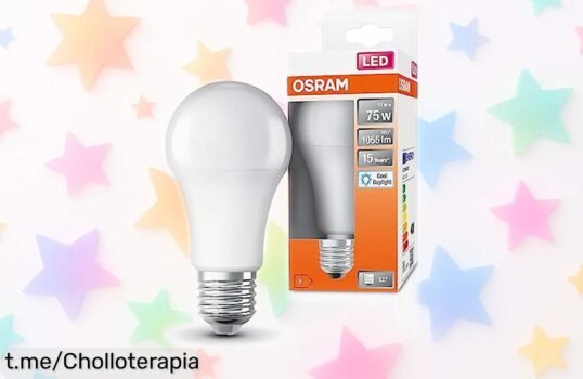 Renueva tu hogar con la lámpara LED Osram E27 que ilumina como nunca y dura muchísimo, ¡no dejes pasar este super chollo que te hará brillar!