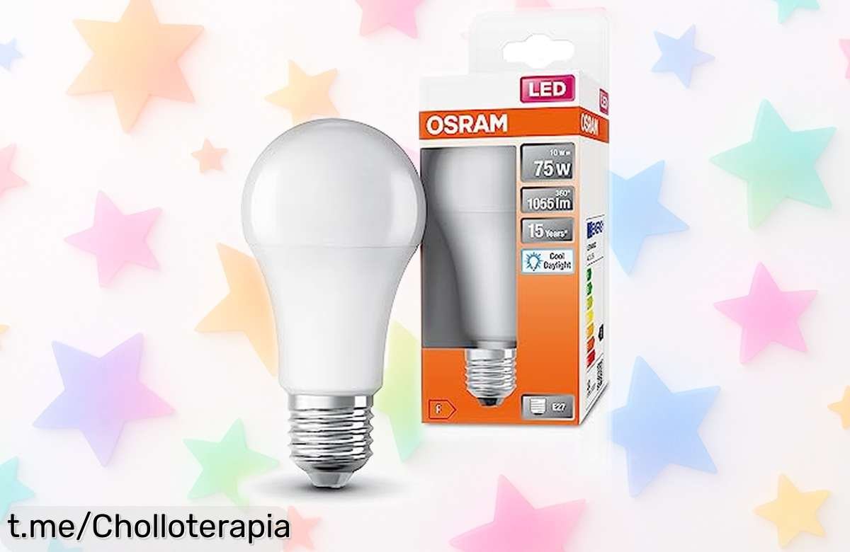 Renueva tu hogar con la lámpara LED Osram E27 que ilumina como nunca y dura muchísimo, ¡no dejes pasar este super chollo que te hará brillar!