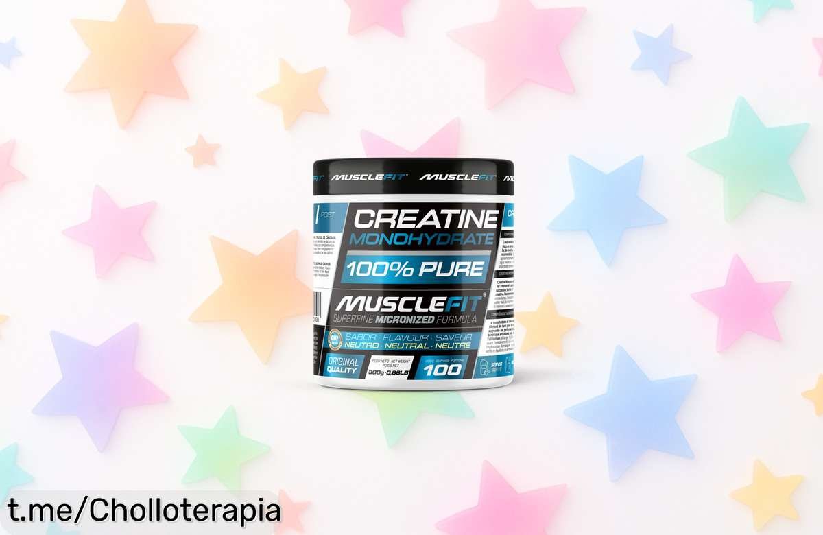 Revoluciona tus entrenos con la creatina monohidrato micronizada MuscleFit, ¡está a un precio de regalo que no podrás dejar escapar!