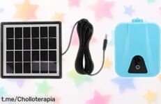 Revolucionaria bomba de aire solar AP003 para acuarios, funciona 24h ininterrumpidamente y es tu salvavidas en emergencias: ¡consíguela ahora a un precio loco!