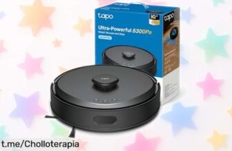Robot aspirador Tapo RV30 MAX con limpieza láser y succión potente, ¡ofertón limitado que hará brillar tu hogar como nunca! No dejes pasar esta oportunidad.