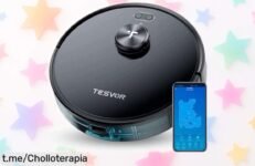 Robot aspirador Tesvor S4 que mapea tu casa al detalle y controla desde el móvil, ¡ahora a un precio de locura! No pierdas la oportunidad de vivir sin polvo y con tranquilidad.