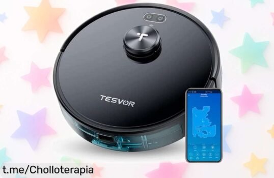 Robot aspirador Tesvor S4 que mapea tu casa al detalle y controla desde el móvil, ¡ahora a un precio de locura! No pierdas la oportunidad de vivir sin polvo y con tranquilidad.
