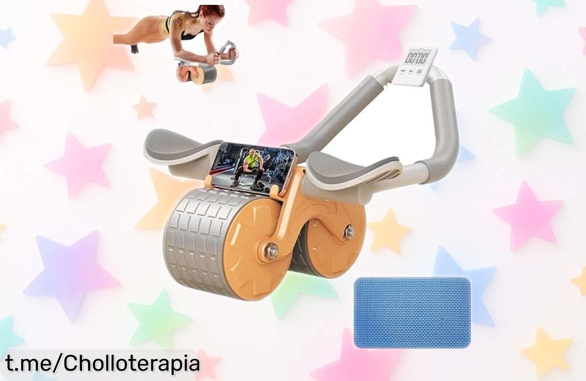 Rodillo abdominal MAGIC SELECT con rebote automático: llévate este ofertón increíble para chicar tu core, siente la fuerza y actúa ya, ¡quedan pocas unidades!