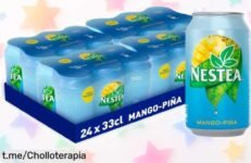 Sabor tropical y refrescante con 24 latas de Nestea Mango y Piña, increíble precio rebajado que no querrás dejar escapar. ¡Consíguelo ya y disfruta un momento delicioso!