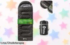 Saco de dormir rectangular Sekey, el ofertón que no te puedes perder: ligero, práctico y ¡perfecto para tus aventuras al aire libre! Aprovecha esta oportunidad única y disfruta con estilo.