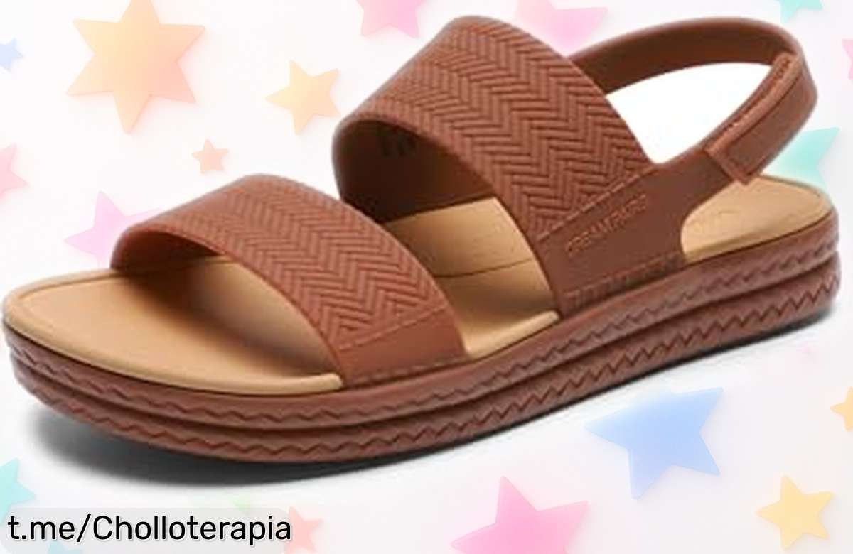 Sandalias planas Dream Pairs con correa elástica a precio loco, ¡lleva tus días cómodos y frescos! No te pierdas este chollo que no se repite.