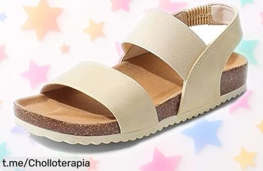 Sandalias planas Dream Pairs con suela adaptable y correa elástica: tu confort diario a un precio que te dejará boquiabierto, ¡no dejes escapar esta oportunidad!