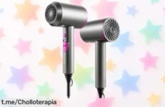 Secador de pelo potente con tecnología iónica y botón de aire frío, ¡ofertón imperdible para cuidar tu melena a un precio loco! ¡Consíguelo antes que se agote!
