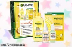 Set Garnier con sérum y mascarilla para manchas: ¡Aprovecha este chollo de hidratación intensa que ilumina tu piel desde el primer uso! No te lo pierdas, ¡hazlo tuyo ya!
