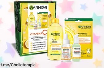 Set Garnier con sérum y mascarilla para manchas: ¡Aprovecha este chollo de hidratación intensa que ilumina tu piel desde el primer uso! No te lo pierdas, ¡hazlo tuyo ya!